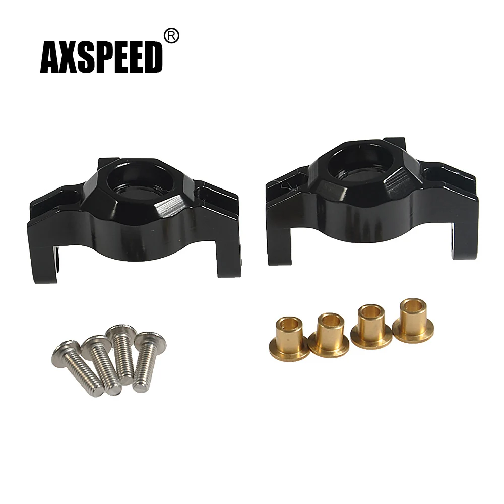 AXSPEED Черный Серебряный Wraith Knuckles сплав рулевой передний Knuckle для Axial 1/10 Rc Car|rc