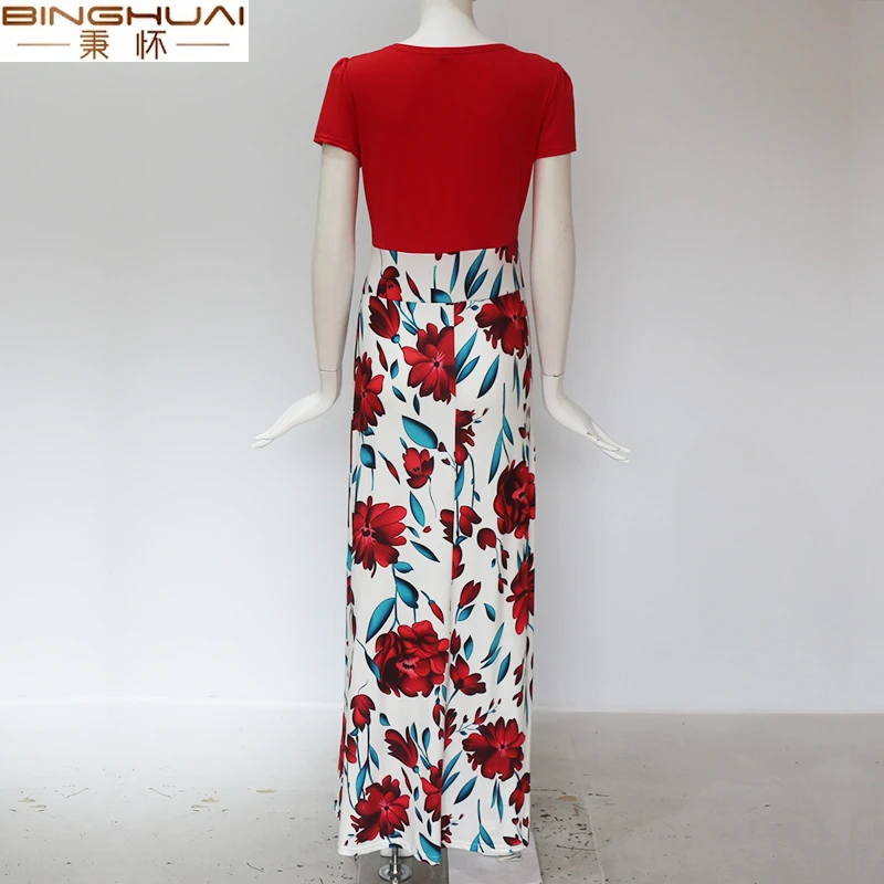 Floral Print Summer Boho Dress Women Casual Short Sleeve Patchwork Dress Ladies Elegant Party Dress Long Maxi Dresses Vestidos
Floral Print Summer Boho Dress Women Casual Short Sleeve Patchwork Dress Ladies Elegant Party Dress Long Maxi Dresses Vestidos
