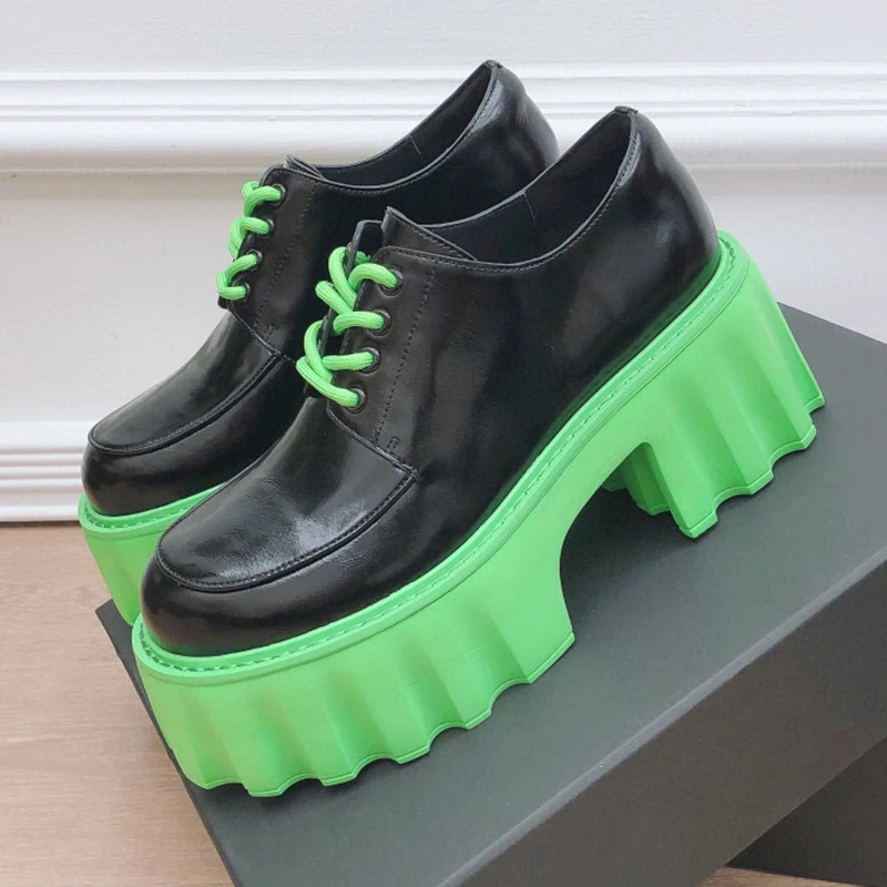 2021 Autumn Winter Women's Single Shoes Oil Wax Cowhide Lace-Up Design Thick Bottom Casual Shoes Lncreased Lnternal Women Shoes
2021 Autumn Winter Women's Single Shoes Oil Wax Cowhide Lace-Up Design Thick Bottom Casual Shoes Lncreased Lnternal Women Shoes