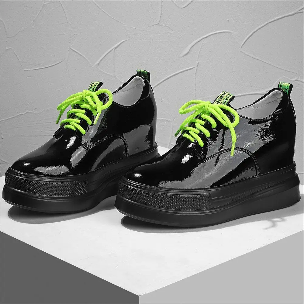 Platform Shoes Creepers Women's Genuine Leather Round Toe Ankle Boots Wedge High Heels Goth Oxfords 34 35 36 37 38 39 40
Platform Shoes Creepers Women's Genuine Leather Round Toe Ankle Boots Wedge High Heels Goth Oxfords 34 35 36 37 38 39 40