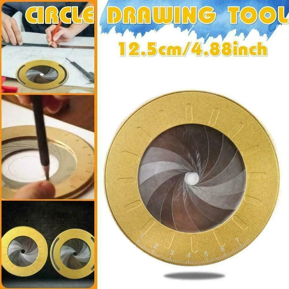 Aluminum Alloy Circle Drawing Ruler Adjustable Round Measurement hand Tool Circular Drawing Compass for Woodworking
Aluminum Alloy Circle Drawing Ruler Adjustable Round Measurement hand Tool Circular Drawing Compass for Woodworking