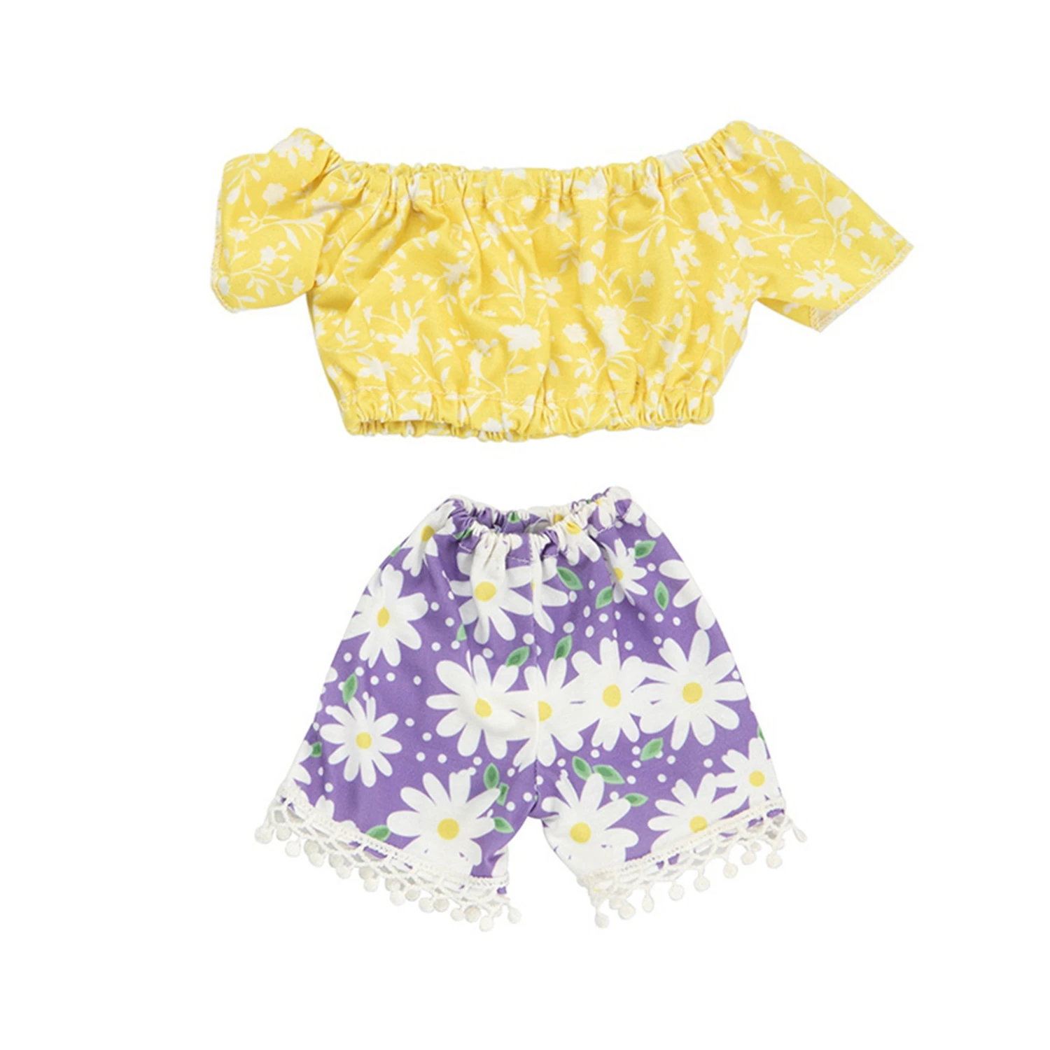 2021 New Baby New Born Fit 18 inch Doll Clothes Accessories Yellow And Purple Daisy Clothes For Baby Birthday Gift
2021 New Baby New Born Fit 18 inch Doll Clothes Accessories Yellow And Purple Daisy Clothes For Baby Birthday Gift