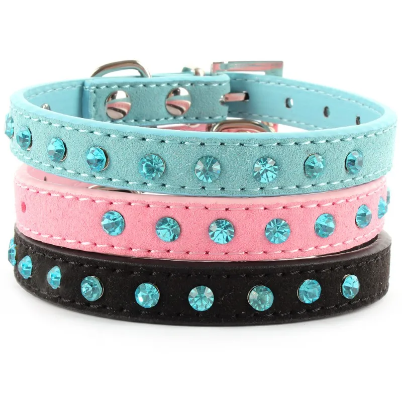 Pet Dog Cat Chic Crystal Rhinestone Collars Velvet PU Leather Adjustable Collar Puppy Neck Strap Small Cats Dogs Neck Decoration
Pet Dog Cat Chic Crystal Rhinestone Collars Velvet PU Leather Adjustable Collar Puppy Neck Strap Small Cats Dogs Neck Decoration