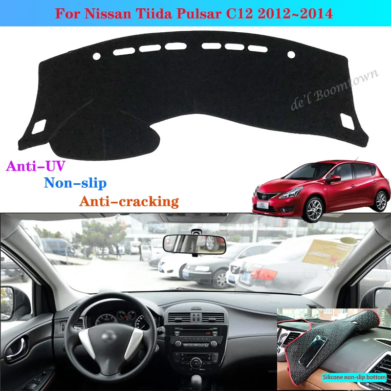 Car Dashboard Cover Dash Mat For Nissan Tiida Pulsar C12 2012 2013 2014 Auto Non-slip sun Shade Dash Cover Protective pet
Car Dashboard Cover Dash Mat For Nissan Tiida Pulsar C12 2012 2013 2014 Auto Non-slip sun Shade Dash Cover Protective pet