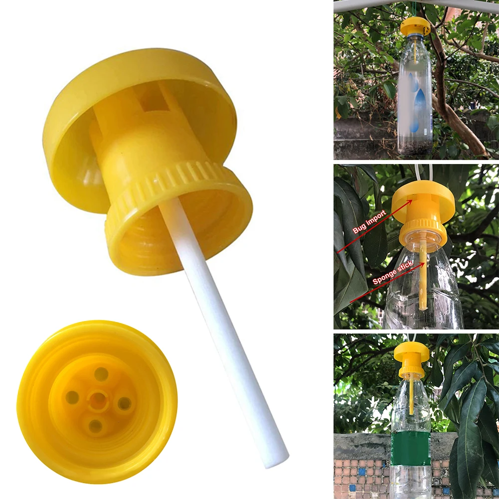 Fruit Fly Killer Traps Plastic Bottle Cover Top Drosophila Trap Reusable Fly Catcher Pest Insect Control for Home Farm Orchard
Fruit Fly Killer Traps Plastic Bottle Cover Top Drosophila Trap Reusable Fly Catcher Pest Insect Control for Home Farm Orchard