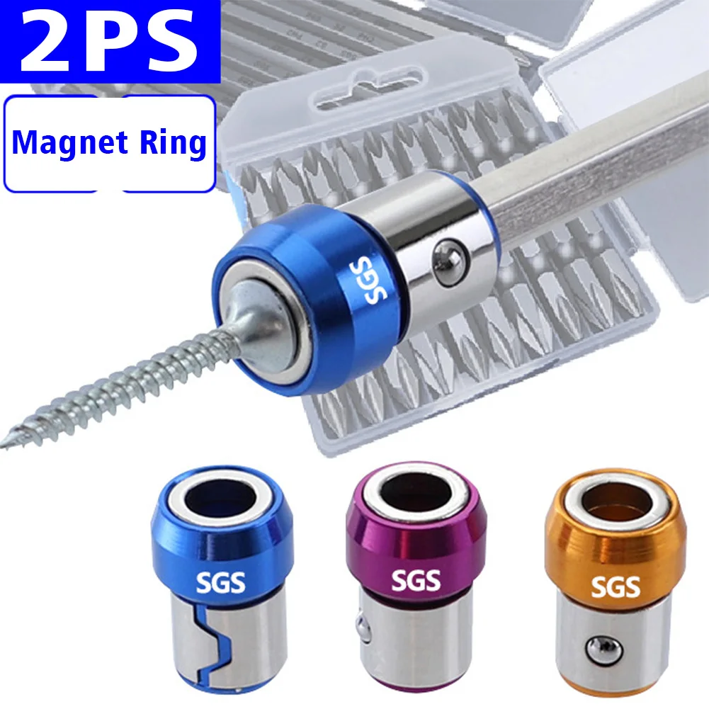 2pcs Screwdriver Bits Universal Strong Magnetizer Durable Magnetic Ring DIY Removable Accessories Practical Screwlock Sleeve
2pcs Screwdriver Bits Universal Strong Magnetizer Durable Magnetic Ring DIY Removable Accessories Practical Screwlock Sleeve