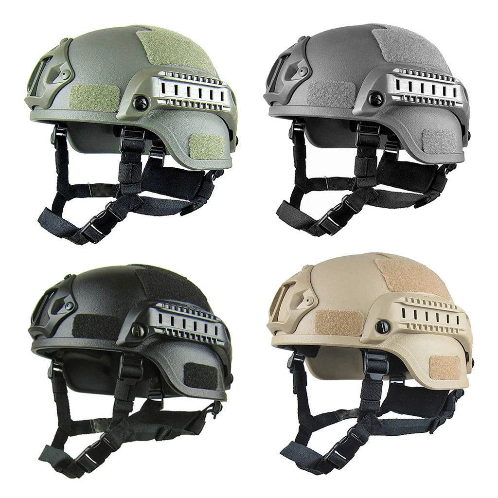Шлем тактический ABS регулируемый военный с боковыми рельсами|Шлемы| |