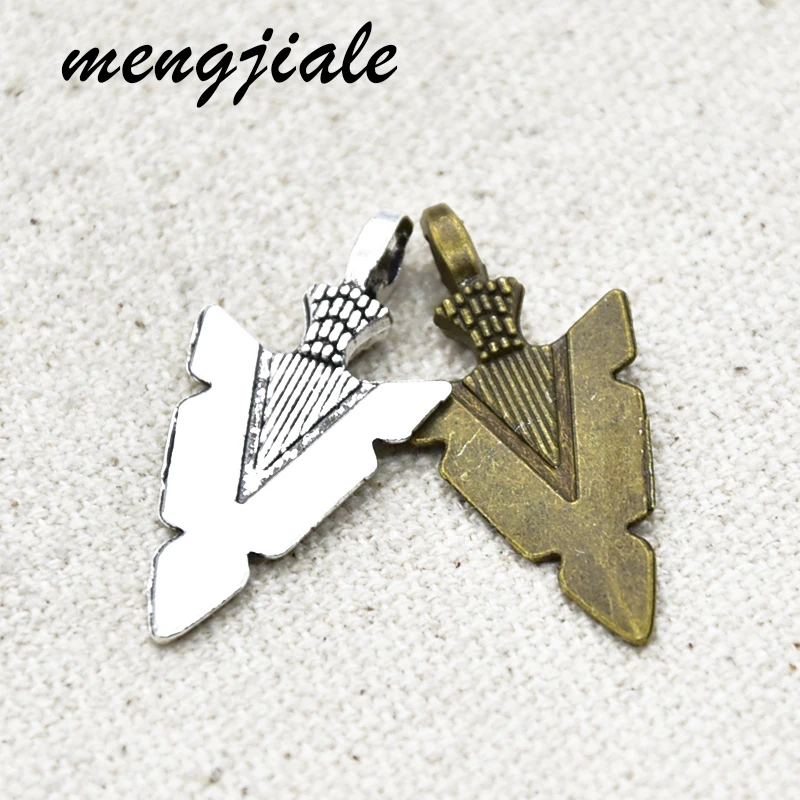 MENGJIALE 30pcs/lot Vintage Arrow Charms Alloy Metal Pendants For DIY Handmade Jewelry Accessories Making 15*31mm
MENGJIALE 30pcs/lot Vintage Arrow Charms Alloy Metal Pendants For DIY Handmade Jewelry Accessories Making 15*31mm