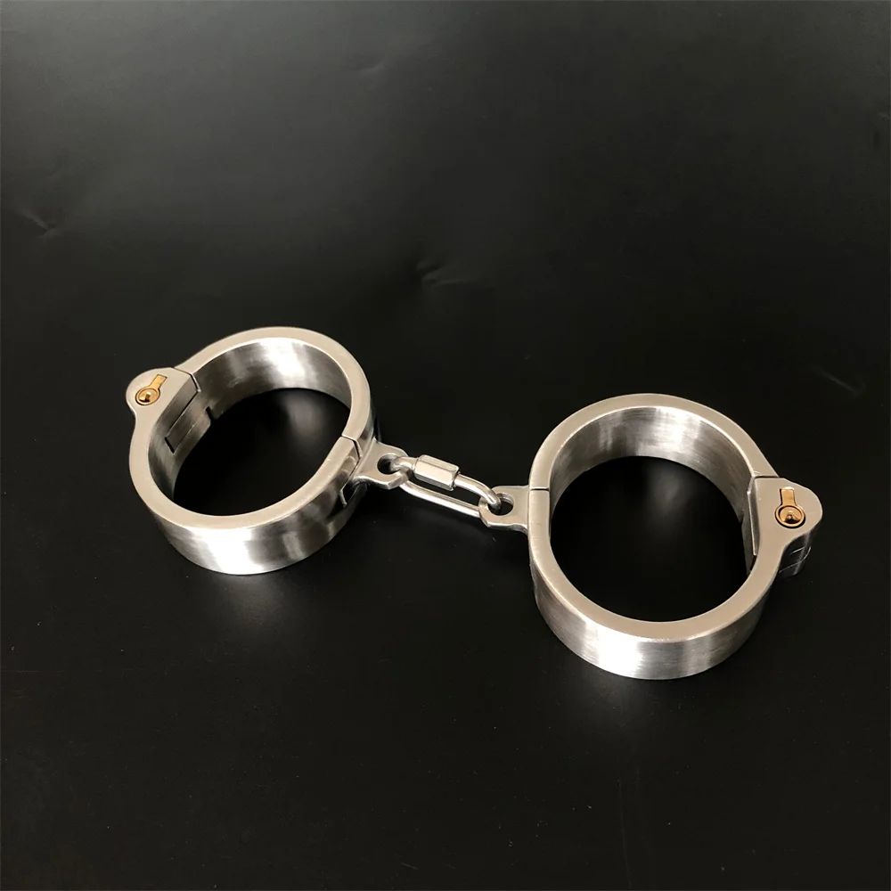 Stealth Lock овальные манжеты на запястье из нержавеющей стали наручники со съемной