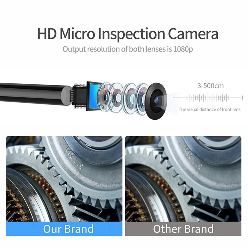 Wifi Endoscope Camera IP67 Waterproof WiFi Borescope 1080P HD Dual Inspection Camera for Android iPhone IOS with 8 LED
Wifi Endoscope Camera IP67 Waterproof WiFi Borescope 1080P HD Dual Inspection Camera for Android iPhone IOS with 8 LED