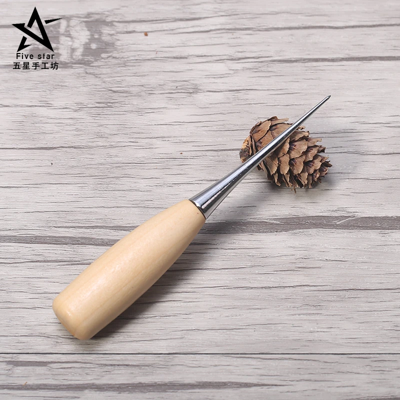 DIY Leather Punch Tools Leather Awl with Wood Handle and Carved Wooden Handle Needle Punching Hole for Leather
DIY Leather Punch Tools Leather Awl with Wood Handle and Carved Wooden Handle Needle Punching Hole for Leather