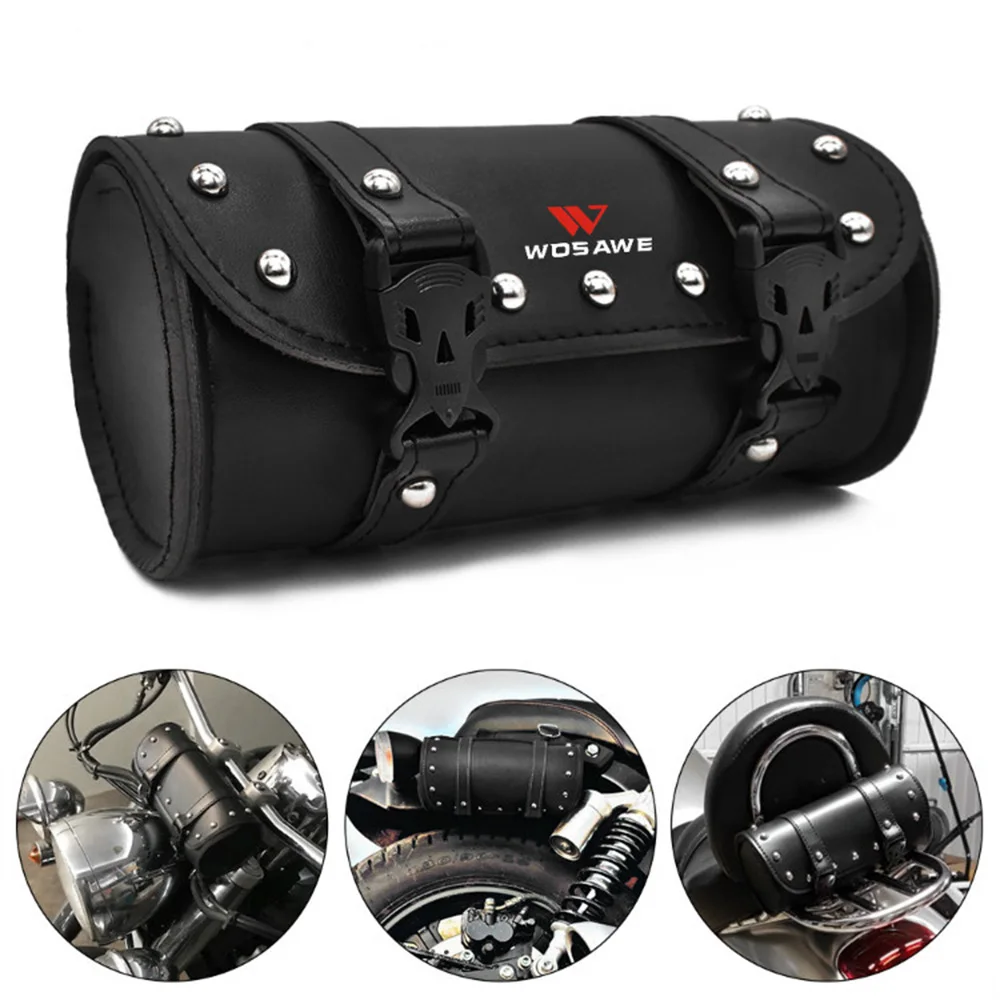 WOSAWE Universal Motorcycle Tool Bag Black Barrel Shape Leather Storage Saddlebag Motorbike Motor Carrier Pouch Side Luggage Bag
WOSAWE Universal Motorcycle Tool Bag Black Barrel Shape Leather Storage Saddlebag Motorbike Motor Carrier Pouch Side Luggage Bag