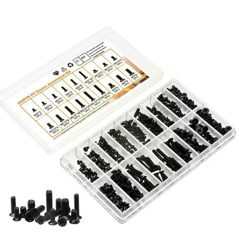 300Pcs Set M2 M2.5 M3 Notebook Laptop Black Zinc Plating Samsung Screws Computer HP DELL For Sony Accessories Dell Nuts IBM D5L2 
300Pcs Set M2 M2.5 M3 Notebook Laptop Black Zinc Plating Samsung Screws Computer HP DELL For Sony Accessories Dell Nuts IBM D5L2