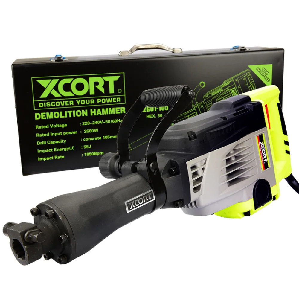 Handheld Electric Hammer Drill Demolition Hammer Impact Drill Concrete Breaker Set Tool
Handheld Electric Hammer Drill Demolition Hammer Impact Drill Concrete Breaker Set Tool