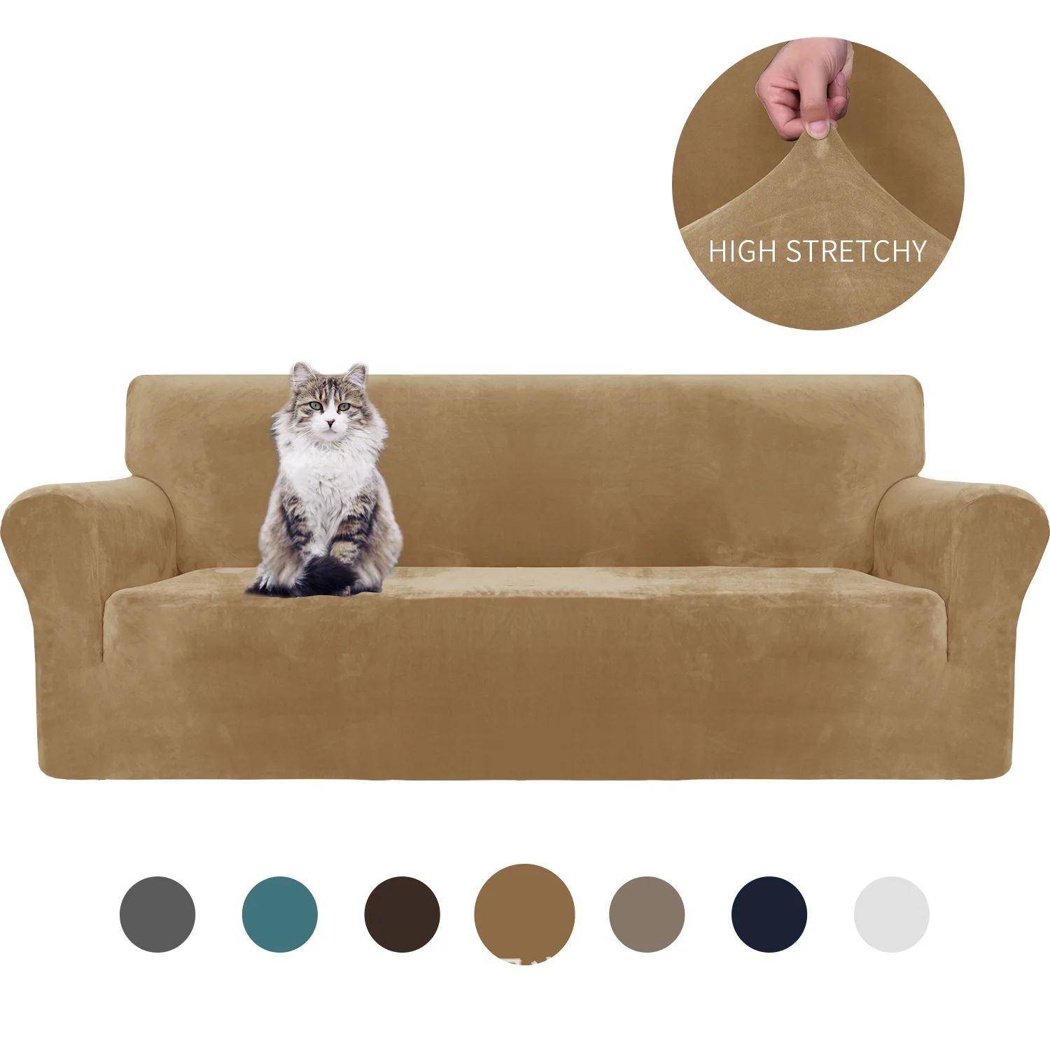 Stretch Sofa Slipcover Elastic Sectional Corner Sofa Covers for Living Room 1/2/3/4-seater, Solid Color Chair Couch Cover
Stretch Sofa Slipcover Elastic Sectional Corner Sofa Covers for Living Room 1/2/3/4-seater, Solid Color Chair Couch Cover