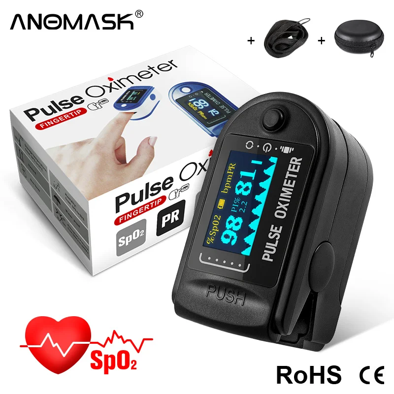 Portable Finger Pulse Oximeter OLED Digital SpO2 PR Pulse Oxymeter Oximetro De Dedo Blood Oxygen Saturation + Storage Bag
Portable Finger Pulse Oximeter OLED Digital SpO2 PR Pulse Oxymeter Oximetro De Dedo Blood Oxygen Saturation + Storage Bag