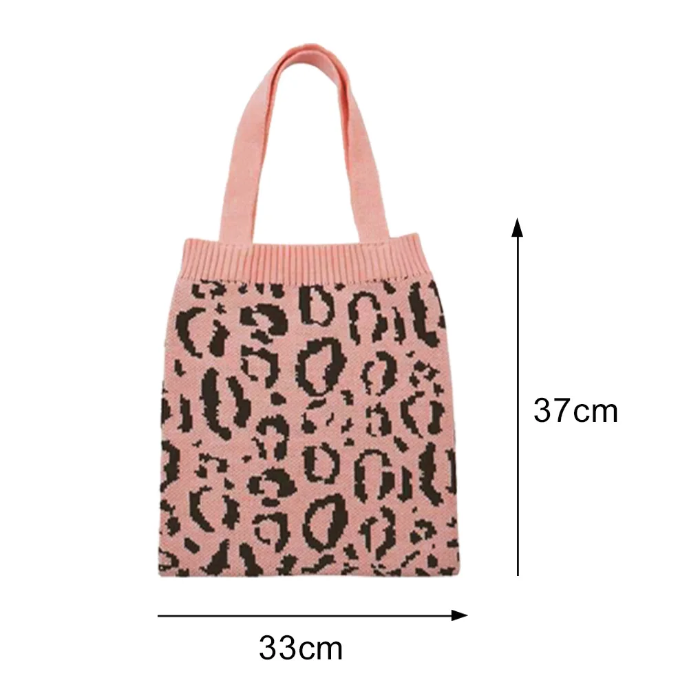 Fashion Knitted Shoulder Handbag Vintage Women Leopard Pattern Large Capacity Shopping Travel Top-handle Bag Commuter Satchel
Fashion Knitted Shoulder Handbag Vintage Women Leopard Pattern Large Capacity Shopping Travel Top-handle Bag Commuter Satchel