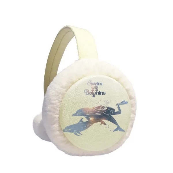Swim With Dolphins Illustrate Winter Earmuffs Ear Warmers Faux Fur Foldable Plush Outdoor Gift 
Swim With Dolphins Illustrate Winter Earmuffs Ear Warmers Faux Fur Foldable Plush Outdoor Gift