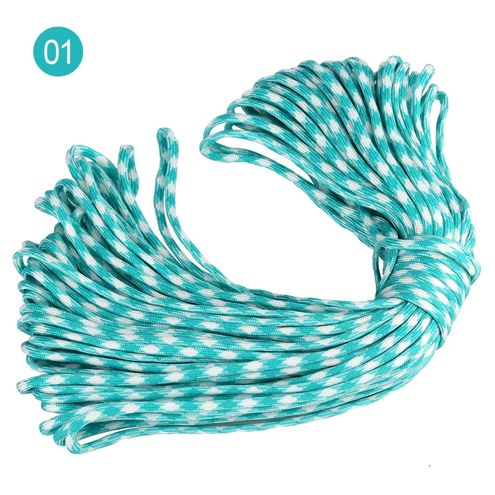 90-100meters 7-stand 5mm Cores Paracord Parachute Cord Polyester Survival Bracelet Rope Camping Climbing Lanyard Clothesline
90-100meters 7-stand 5mm Cores Paracord Parachute Cord Polyester Survival Bracelet Rope Camping Climbing Lanyard Clothesline