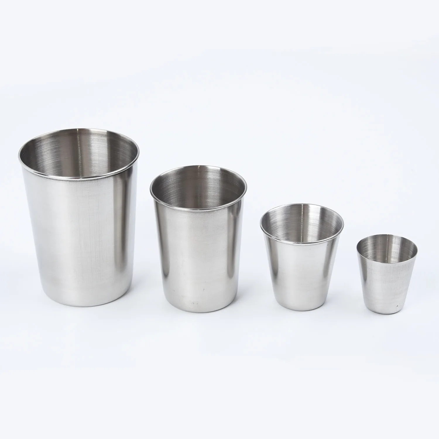 

304 Stainless Steel Beer Cup Cold Water Cola Milkshake Drinks Cups Coffee Tumbler Tea Milk Mugs 30/70/180/320ml
