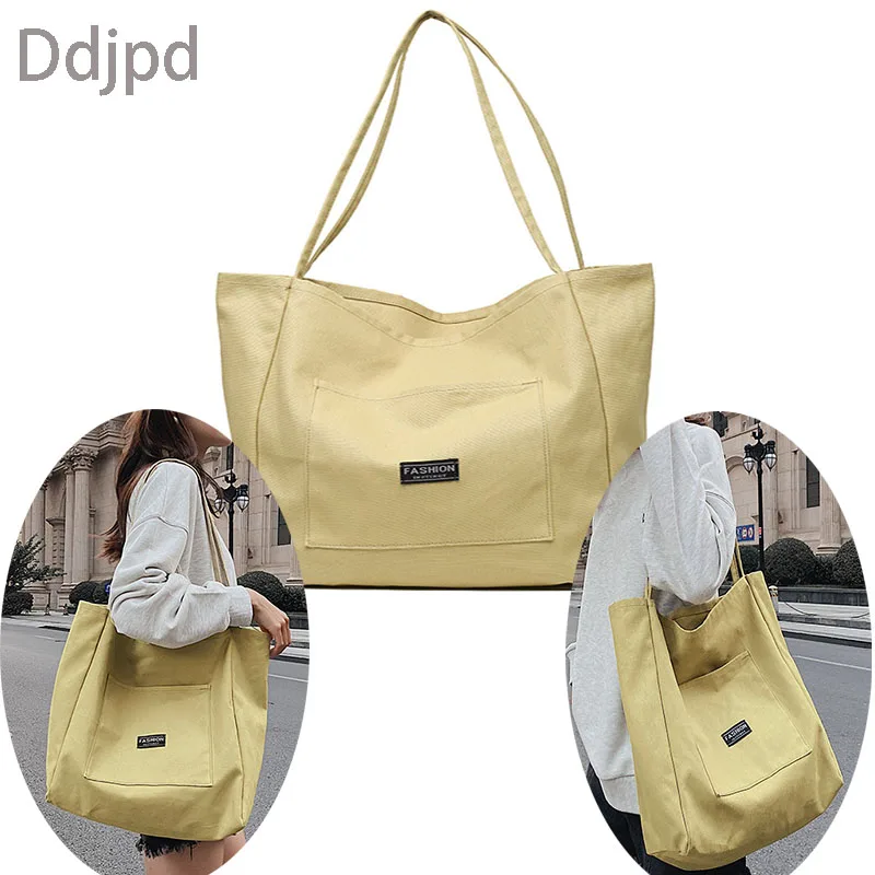 Ladies Canvas Shoulder Bags Large-capacity Women's Cotton Shopping Bags Environmental Handbags Leisure Tote Bags Simple Bags
Ladies Canvas Shoulder Bags Large-capacity Women's Cotton Shopping Bags Environmental Handbags Leisure Tote Bags Simple Bags