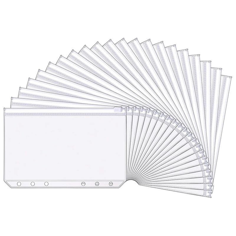 A6 Size 6 Holes Binder Pockets Binder Zipper Folders Waterproof Zipper Loose Leaf Bags for Notebooks Cards (40)
A6 Size 6 Holes Binder Pockets Binder Zipper Folders Waterproof Zipper Loose Leaf Bags for Notebooks Cards (40)