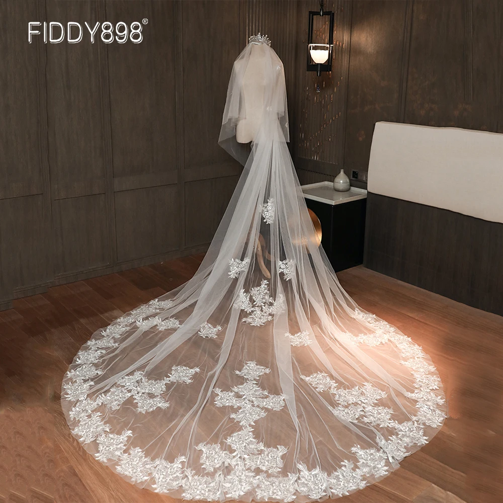 Длинная двухслойная кружевная свадебная фата, 2020, элегантные кружева, фата с гребнем, свадебные аксессуары, вуаль для свадьбы
Длинная двухслойная кружевная свадебная фата, 2020, элегантные кружева, фата с гребнем, свадебные аксессуары, вуаль для свадьбы