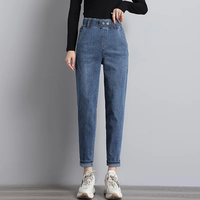 High Waist Long Boyfriend Jeans For Women Autumn Winter Plus Velvet Thicken Loose Mom Jeans Casual Warm Denim Harem Pants C6845
High Waist Long Boyfriend Jeans For Women Autumn Winter Plus Velvet Thicken Loose Mom Jeans Casual Warm Denim Harem Pants C6845