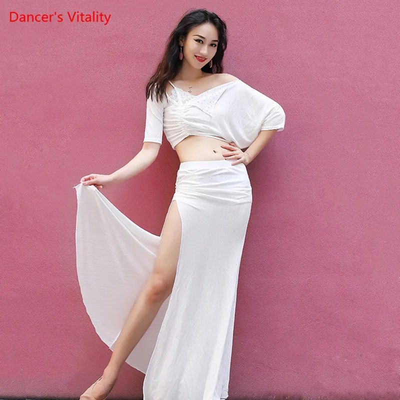 Belly Dance Clothing Female Adult Elegant Sequins Top Exercise Clothes Suit Women's Shirt Long Skirt Set Performance Costume
Belly Dance Clothing Female Adult Elegant Sequins Top Exercise Clothes Suit Women's Shirt Long Skirt Set Performance Costume