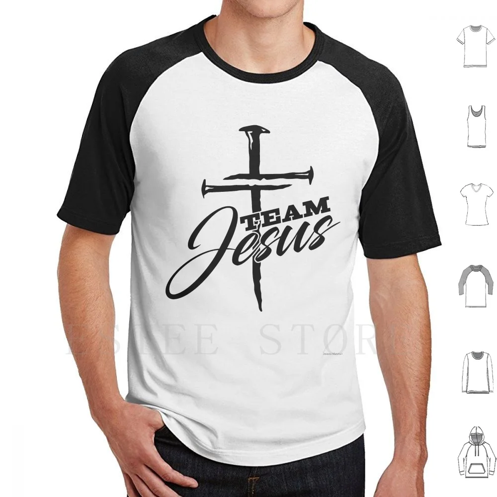 

Team Jesus T Shirt Men Cotton 6Xl Jesus Lord God Almighty Christian Religion Religious Bible Church Baptist Catholic Non