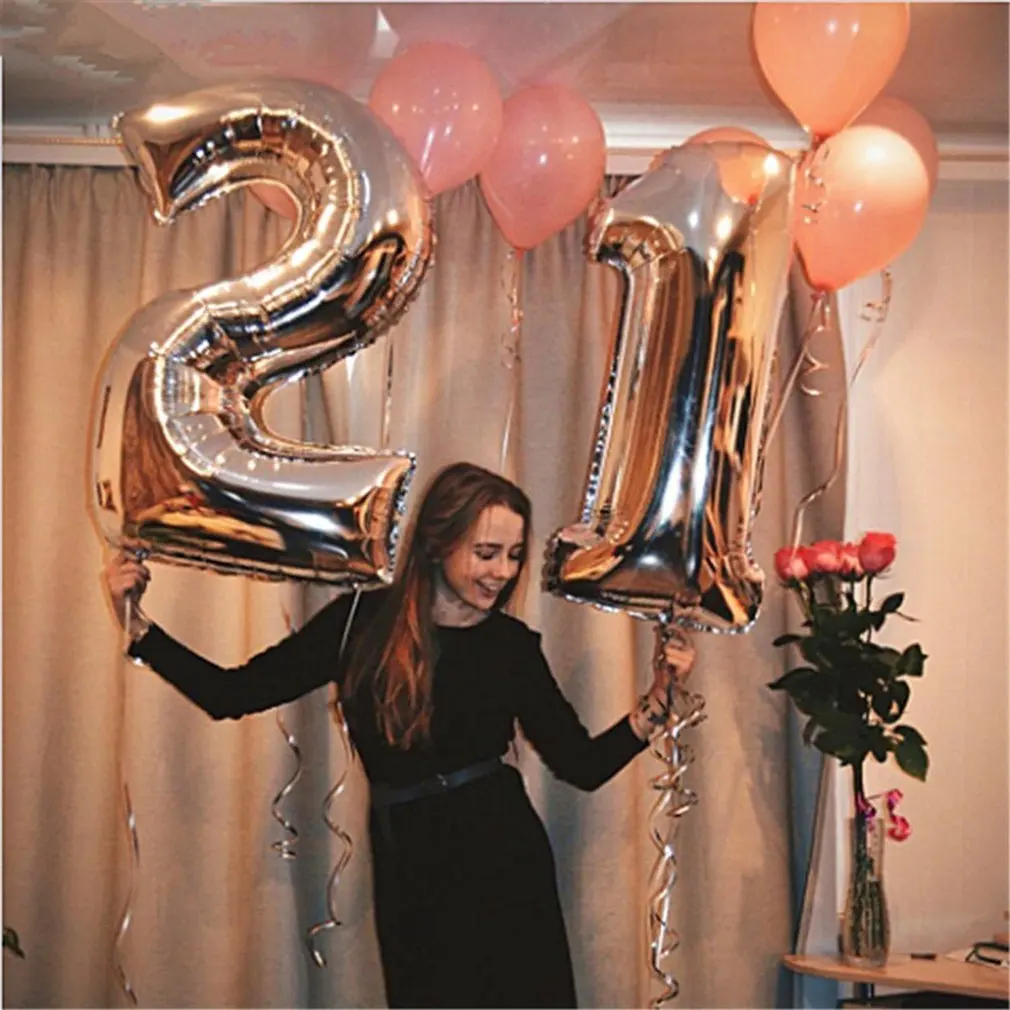 Rose Gold Aluminum Number Balloons Air Ballons Happy Birthday Wedding Decoration Balloon Event Party Supplies
Rose Gold Aluminum Number Balloons Air Ballons Happy Birthday Wedding Decoration Balloon Event Party Supplies