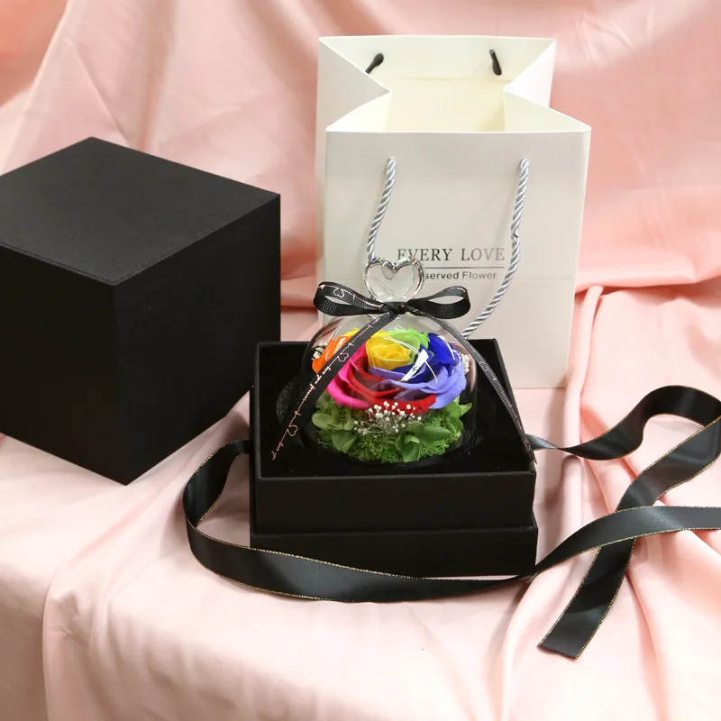 High Quality Preserved Flower in Glass Cover Eternal Real Rose The Beauty And Beast With Gift Box Valentine Christmas Mother Day
High Quality Preserved Flower in Glass Cover Eternal Real Rose The Beauty And Beast With Gift Box Valentine Christmas Mother Day