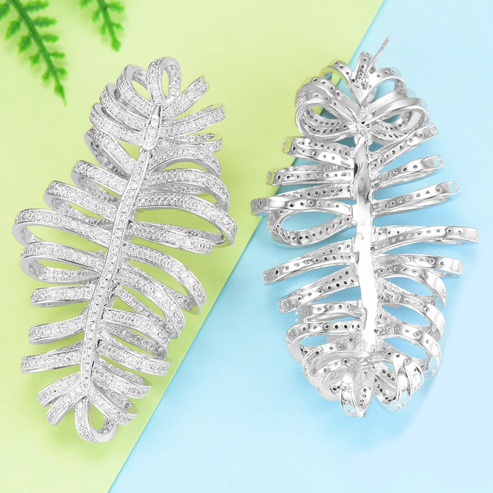 SisCathy 2019 Elegant Wedding Party Drop Earrings in Jewelry Trendy Cubic Zirconia Feather Earrings For Women Accessories
SisCathy 2019 Elegant Wedding Party Drop Earrings in Jewelry Trendy Cubic Zirconia Feather Earrings For Women Accessories