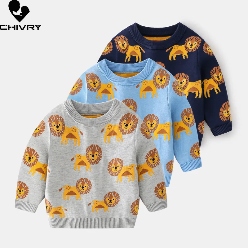 New 2021 Kids Children Pullover Sweater Autumn Winter Boys Cute Cartoon Lion O-neck Knitted Jumper Sweaters Tops Clothing
New 2021 Kids Children Pullover Sweater Autumn Winter Boys Cute Cartoon Lion O-neck Knitted Jumper Sweaters Tops Clothing