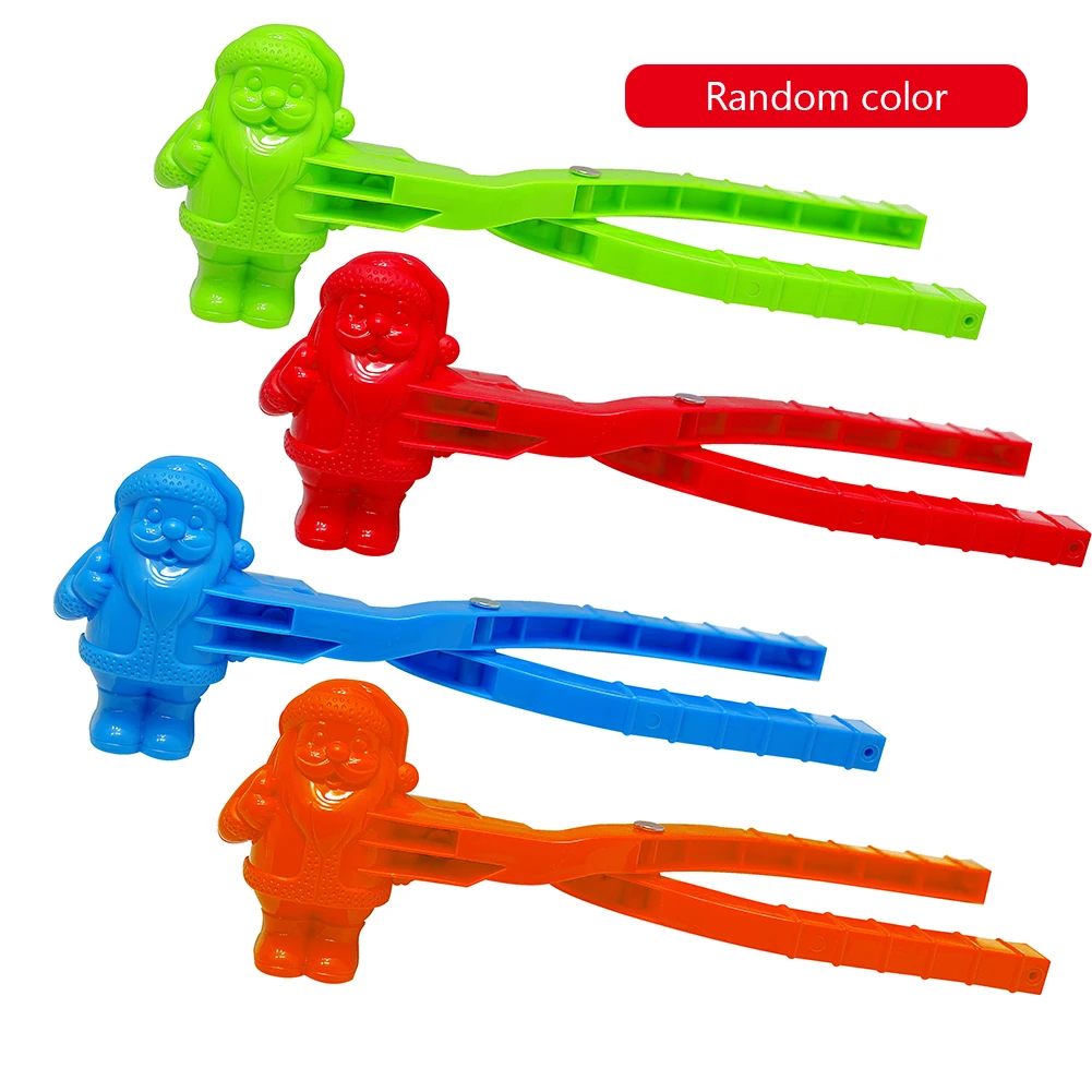 Cute Santa Shape Snowball Maker Clip Tongs Kids Winter Outdoor Funny Snow Sand Mold Snowball Fight Sports Toys Random Color
Cute Santa Shape Snowball Maker Clip Tongs Kids Winter Outdoor Funny Snow Sand Mold Snowball Fight Sports Toys Random Color