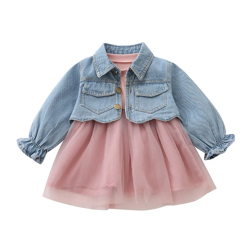 Girls' Suit 2020 New Dress Spring and Autumn Girl Baby 2 Pieces Long Sleeve + dress 
Girls' Suit 2020 New Dress Spring and Autumn Girl Baby 2 Pieces Long Sleeve + dress