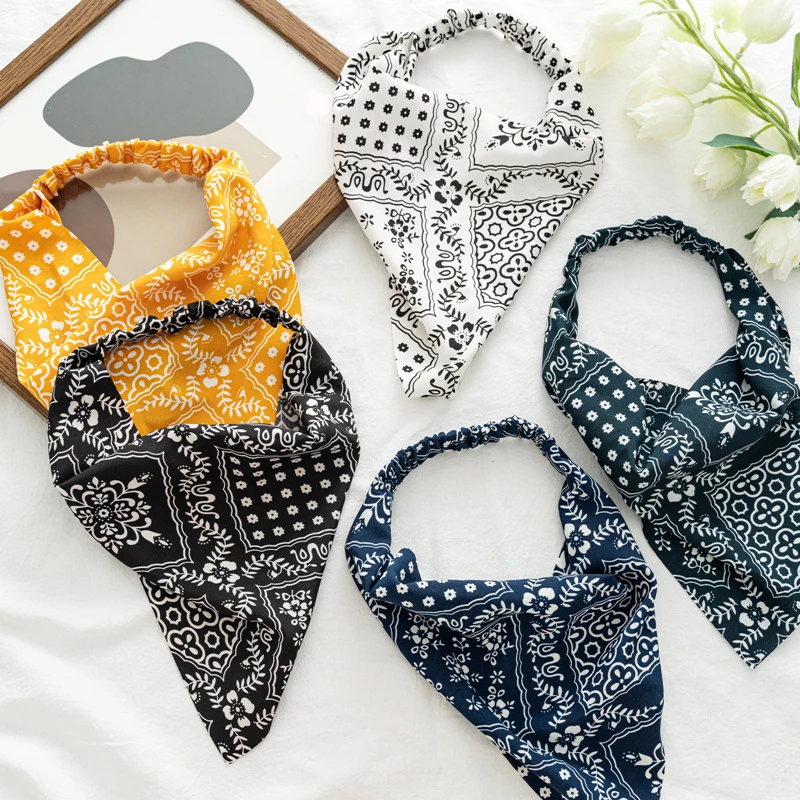 Flower Bandana Daisy Triangle Hair Scarf Women No-clip Headwrap Turban Vintage Floral Print Headband Elastic Hair Bands Headwear
Flower Bandana Daisy Triangle Hair Scarf Women No-clip Headwrap Turban Vintage Floral Print Headband Elastic Hair Bands Headwear