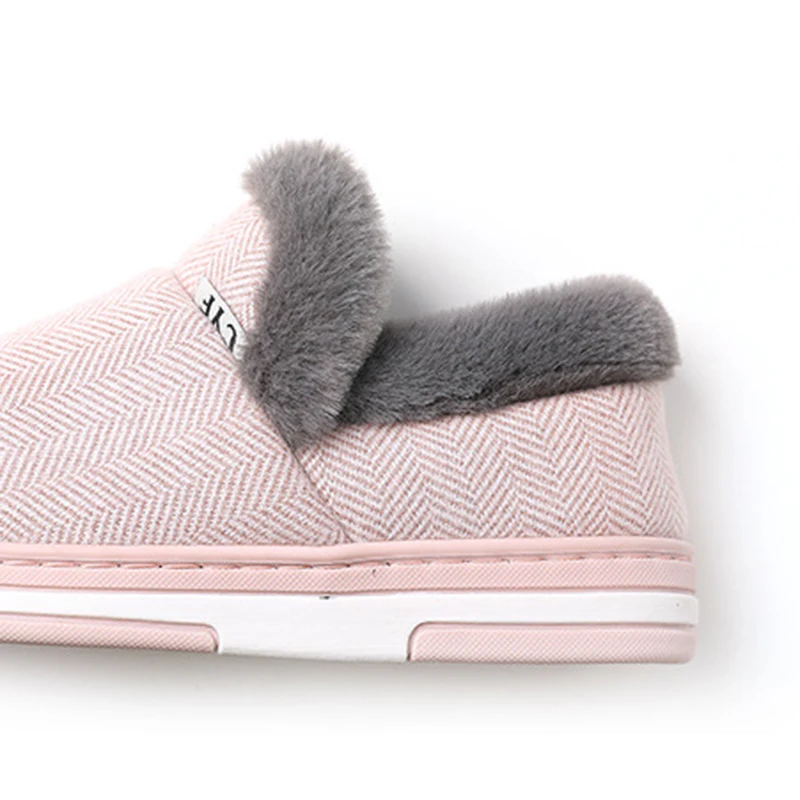 FRALOSHA 2019 Women's Winter Warm Furry Striped Slippers Indoor Plush Large Size Home Shoes Cotton Couple Slippers Wholesale
FRALOSHA 2019 Women's Winter Warm Furry Striped Slippers Indoor Plush Large Size Home Shoes Cotton Couple Slippers Wholesale