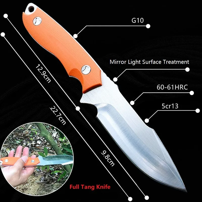 Hot Sale Tactical Fixed Knife 5CR13Mov Blade Outdoor Camping Hunting Survial Multi-functional Tool
Hot Sale Tactical Fixed Knife 5CR13Mov Blade Outdoor Camping Hunting Survial Multi-functional Tool