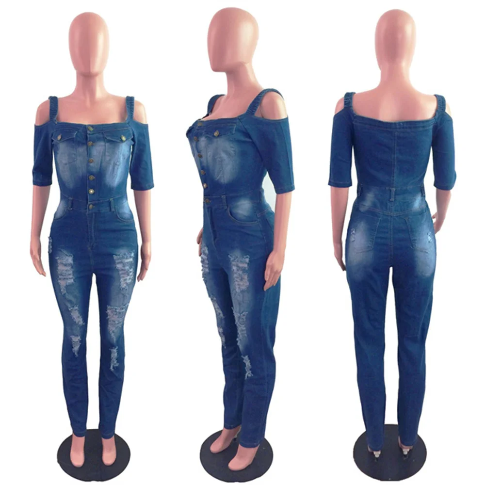 RStylish 2021 Summer Women Clothes Off Shoulder Short Sleeve Ripped Skinny Casual Streetwear Jumpsuit
RStylish 2021 Summer Women Clothes Off Shoulder Short Sleeve Ripped Skinny Casual Streetwear Jumpsuit