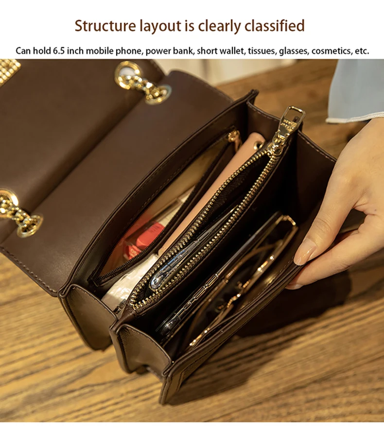 high-quality small square bag female messenger shoulder bag bags 2021 new trendy big-name leather presbyopia fashion chain bag
high-quality small square bag female messenger shoulder bag bags 2021 new trendy big-name leather presbyopia fashion chain bag
