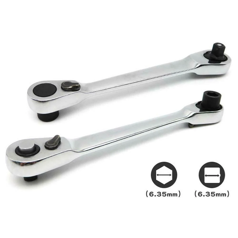 Мини 1/4 дюйма двухсторонний быстроразъемный Трещоточный инструмент для отвертки с трещоткой инструмент для ремонта гаечного ключа 
Мини 1/4 дюйма двухсторонний быстроразъемный Трещоточный инструмент для отвертки с трещоткой инструмент для ремонта гаечного ключа