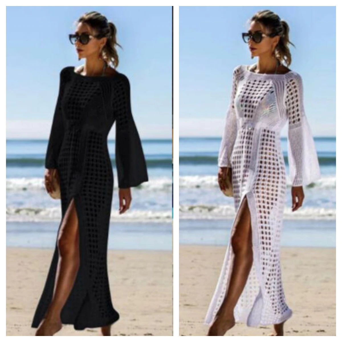 Goocheer Bikini·Cover Up Hollow-Out Knit Sunscreen Beach Long Swimwear Bathing Dress 2021 New Women
Goocheer Bikini·Cover Up Hollow-Out Knit Sunscreen Beach Long Swimwear Bathing Dress 2021 New Women