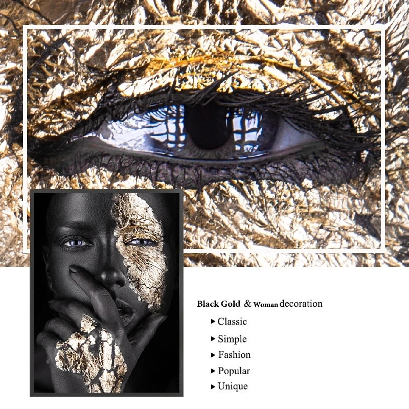 Black Gold Africa Art Woman Canvas Oil Painting Cuadros Posters and Prints Scandinavian Wall Art Picture Modern Home Decoration
Black Gold Africa Art Woman Canvas Oil Painting Cuadros Posters and Prints Scandinavian Wall Art Picture Modern Home Decoration