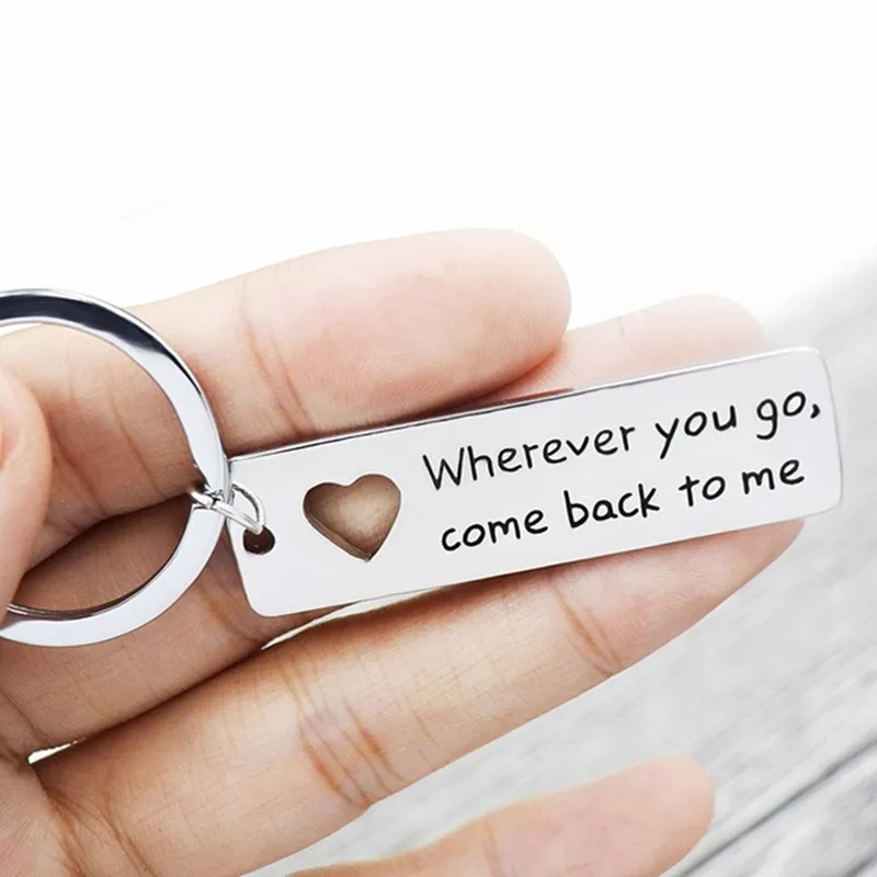 Boyfriend Keychain Grad Gift Parting gift Couples Husband Wherever you go, come back to me keychain Stainless Steel Keychain
Boyfriend Keychain Grad Gift Parting gift Couples Husband Wherever you go, come back to me keychain Stainless Steel Keychain