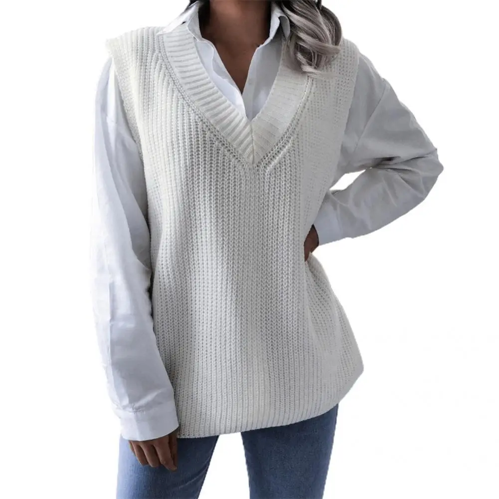 Трикотажные свитера для женщин, модная осенне-зимняя одежда 2021, повседневный Однотонный свитер, жилет, женские пуловеры, белый, синий, абрик... 
Трикотажные свитера для женщин, модная осенне-зимняя одежда 2021, повседневный Однотонный свитер, жилет, женские пуловеры, белый, синий, абрик...