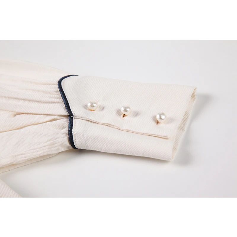 Women's French Vintage Blouses For Stylish Office Ladies Off White Cropped Collar Shirts Long Sleeve Cardigan Loose Blusas Tops
Women's French Vintage Blouses For Stylish Office Ladies Off White Cropped Collar Shirts Long Sleeve Cardigan Loose Blusas Tops