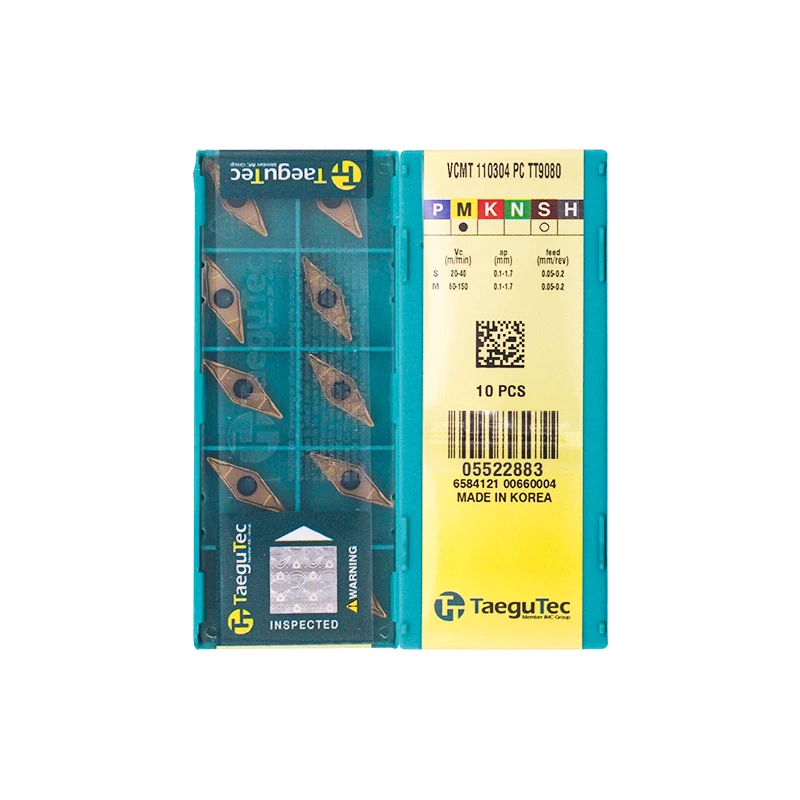 Original VCMT110304-PC TT9080 Carbide Inserts Milling Insert Lathe CNC Tools For Turning Insert
Original VCMT110304-PC TT9080 Carbide Inserts Milling Insert Lathe CNC Tools For Turning Insert