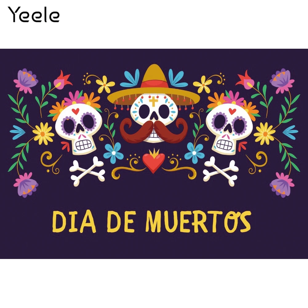 Yeele Day Of The Dead Photocall Backdrop Skeleton Flowers Portrait Party Background Photographic Photography For Photo Studio
Yeele Day Of The Dead Photocall Backdrop Skeleton Flowers Portrait Party Background Photographic Photography For Photo Studio