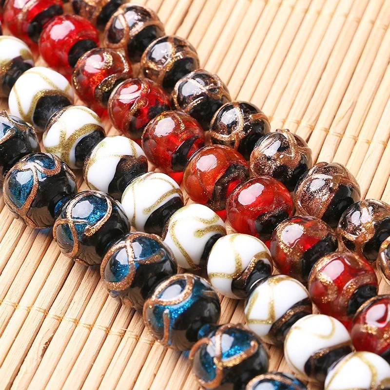 Exquisite Fashion Ancient Glass Beads Handmade Two Galaxy Black Glass Beads round Beads Loose Beads DIY Ornament Accessories
Exquisite Fashion Ancient Glass Beads Handmade Two Galaxy Black Glass Beads round Beads Loose Beads DIY Ornament Accessories
